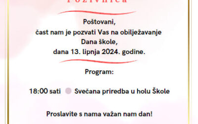 Pozivnica – Dan škole