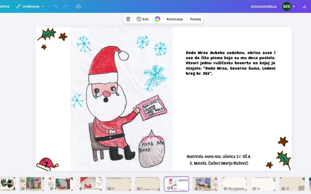 Izrada zajedničke slikovnice Novogodišnja bajka