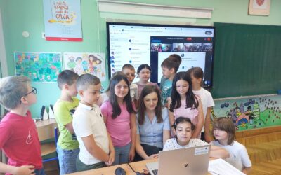 „Pjesničko jutro“ – videokonferencija učenika – projekt „Uz čitanje riječi rastu“ (eTwinning)